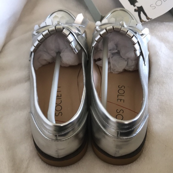 Sole Society Huxley loafer Silver - Picture 4 of 5